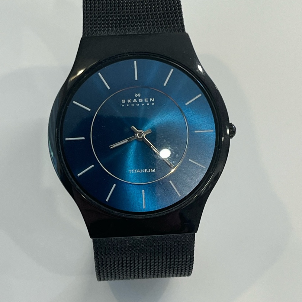 Skagen Midnight Blue and Black Watch